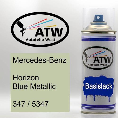 Mercedes-Benz, Horizon Blue Metallic, 347 / 5347: 400ml Sprühdose, von ATW Autoteile West.